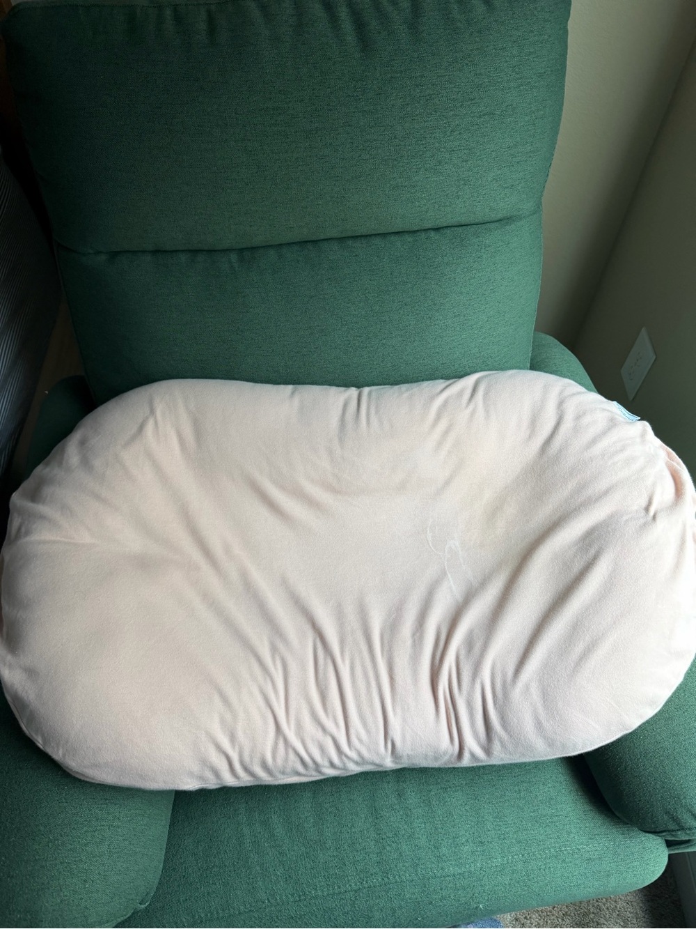 Neutral Cream Nursing Pillow Cover — Soft Stretch Fabric with extra pillow case